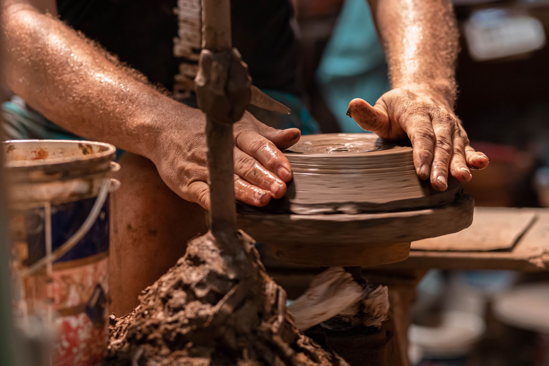 Potter Hands Clay